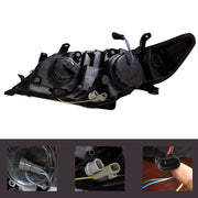 Vland Carlamp Projector Headlights For Toyota Camry 2012-2014（Fit For American Models）