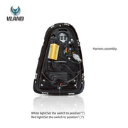 07-13 Mini Cooper (R56 R57 R58 R59) Vland II LED Tail Lights With Amber Sequential Turn Signal [E-mark]