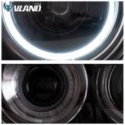 08-14 Dodge Challenger Vland RGB Style Dual Beam Projector Headlights Black