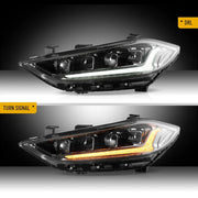 VLAND LED Headlight For 2017-2018 Hyundai Elantra W/Sequential Turn