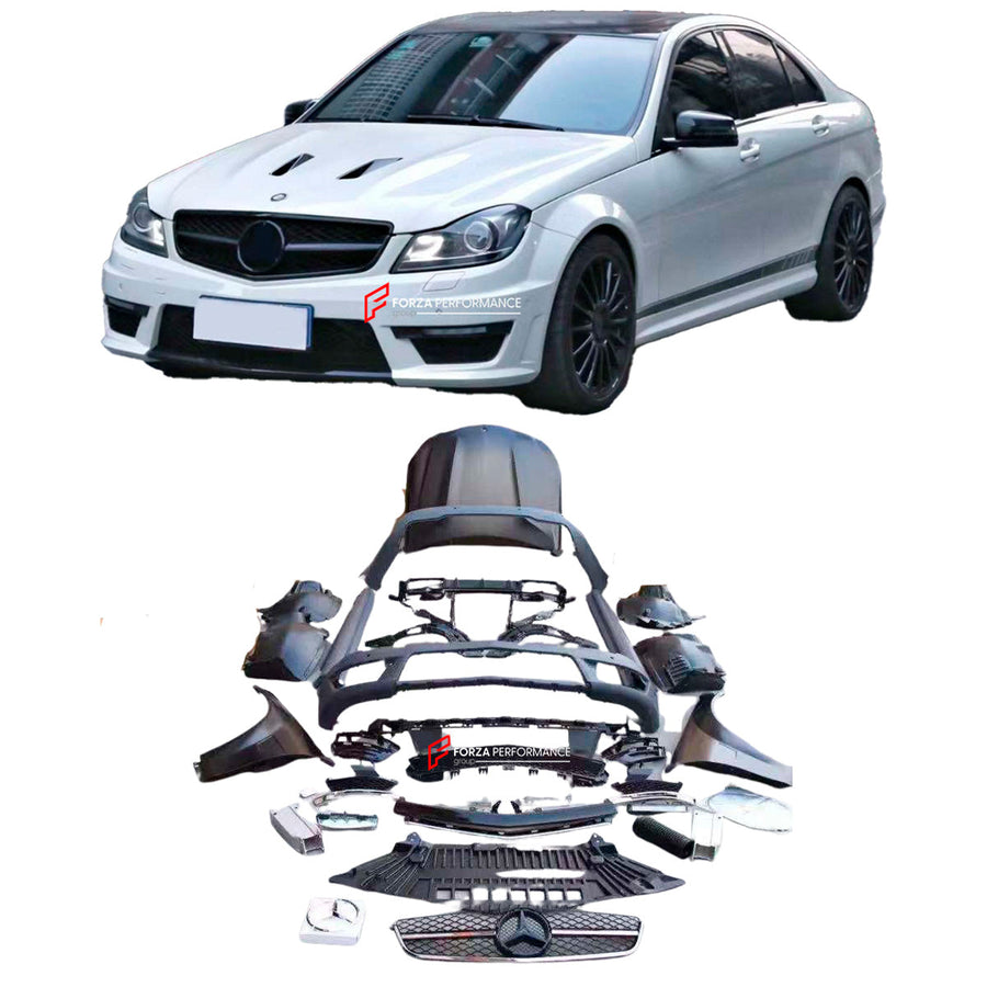 Buy Now CONVERSION UPGRADE BODY KIT for MERCEDES BENZ C CLASS C180 C200 C250 C300 C350 upgrade to C63 AMG and upgrade car parts from SIR Tuning at the Best Price. Headlights, Tail lights, Bodykits, Navigations, body kit and more - Fast & Free Shipping within Europe, US & Worldwide.
