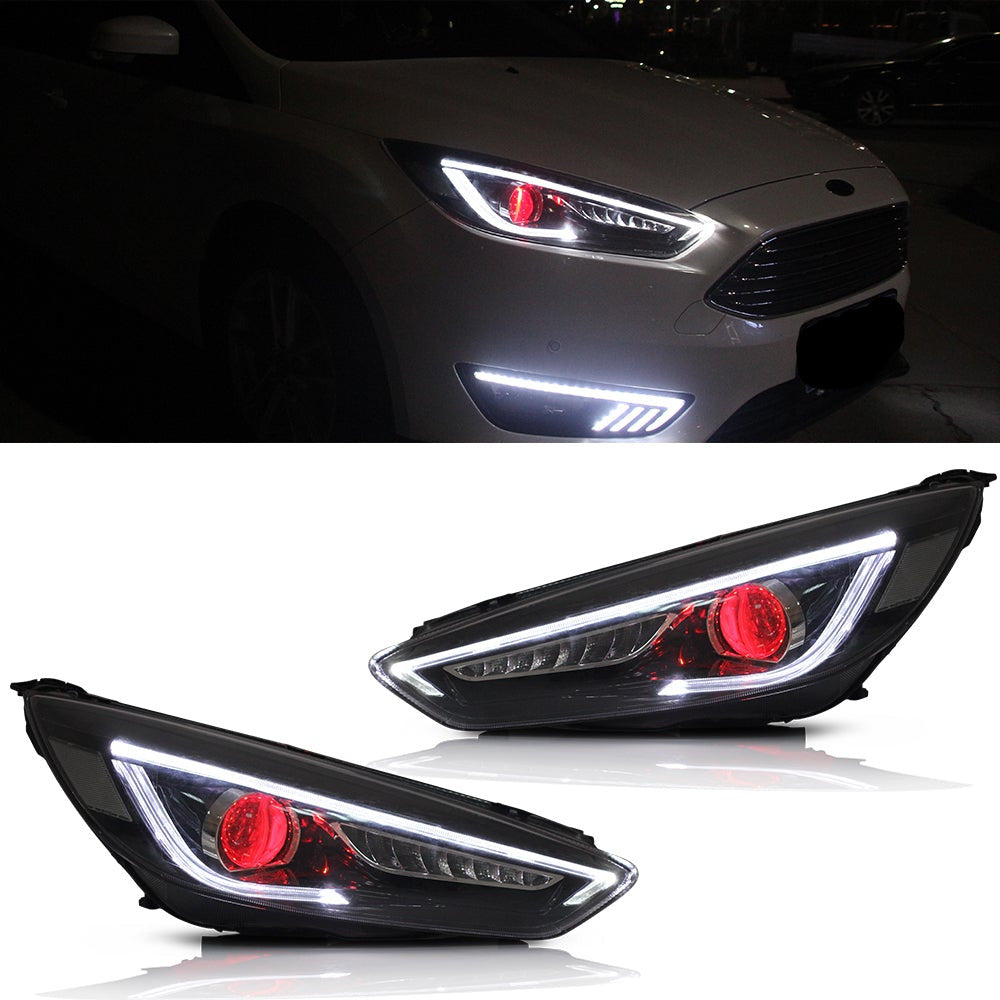 Buy Now 15-18 Ford Focus MK3 ST RS Vland Dual Beam Projector Headlights Black and upgrade car parts from SIR Tuning at the Best Price. Headlights, Tail lights, Bodykits, Navigations, Headlights and more - Fast & Free Shipping within Europe, US & Worldwide.
