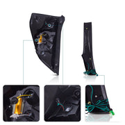VLAND Full LED Tail Lights for Honda Fit / Jazz (GK5) 2014-2020 (Plug and Play. No Need Bulbs)