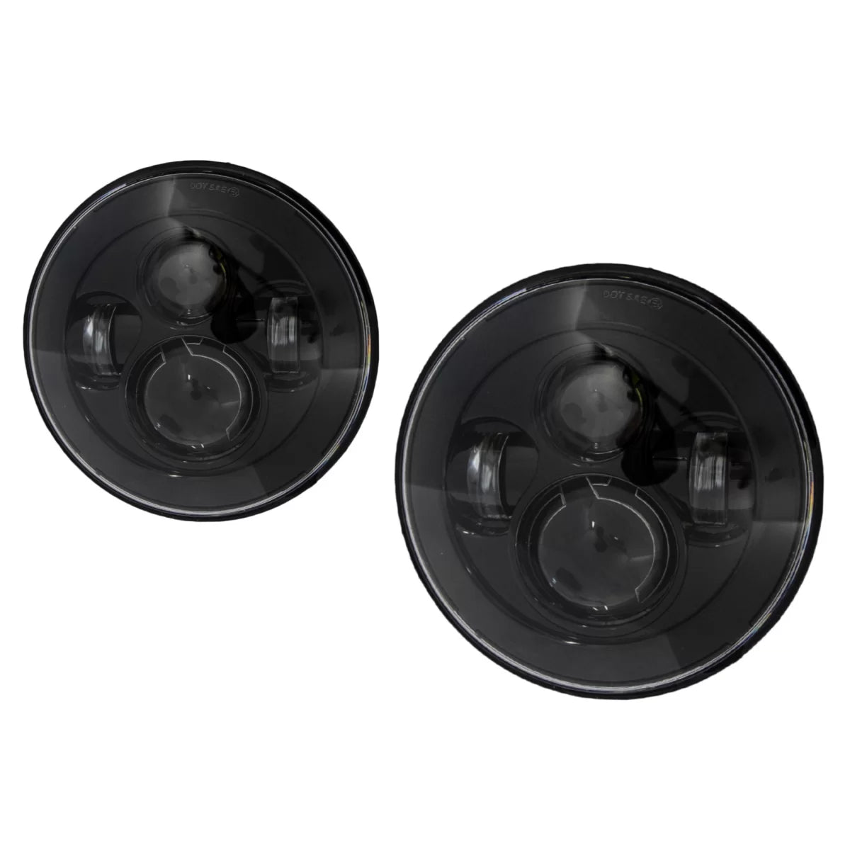 7 Inch CREE LED Headlights suitable for Jeep Wrangler JK TJ LJ Land Rover Defender Mercedes W463 Black – product image 1