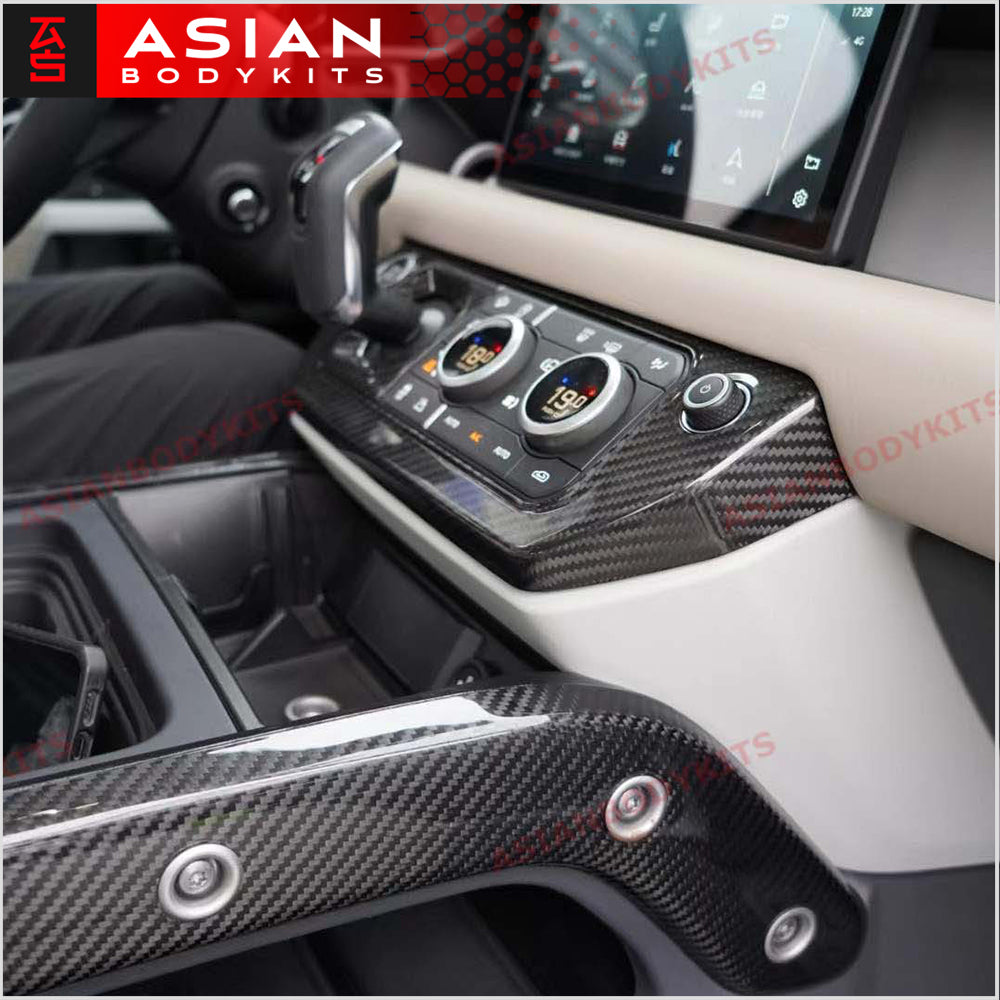 DRY CARBON FIBER INTERIOR TRIM KIT COVERS for LAND ROVER DEFENDER L663 2020+