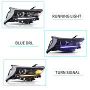 Vland Carlamp LED Projector Headlights for Toyota Land Crusier Prado 2016-2021 | Vland