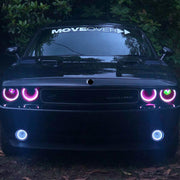 08-14 Dodge Challenger Vland RGB Style Dual Beam Projector Headlights Black