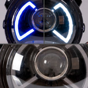 Vland Jeep Wrangler 2018-UP Full LED Dual Beam Projector Headlights With Blue DRL