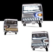 Vland Carlamp Full LED Headlights With Halo Light For Chevrolet Silverado 1500 2016-2018