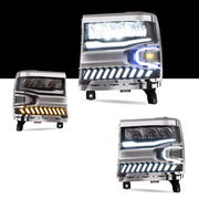 Vland Carlamp Full LED Headlights With Halo Light For Chevrolet Silverado 1500 2016-2018