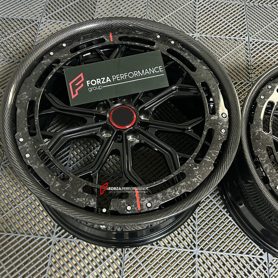 Buy Now 20 INCH FORGED WHEELS RIMS WITH AERORING for LAMBORGHINI HURACAN LP580 2019 and upgrade car parts from SIR Tuning at the Best Price. Headlights, Tail lights, Bodykits, Navigations, wheels and more - Fast & Free Shipping within Europe, US & Worldwide.