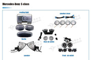 AIR VENTS WITH AMBIENT LIGHTS for MERCEDES-BENZ E-CLASS W213 808/809 2018-2019