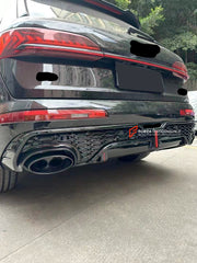 REAR DIFFUSER WITH EXHAUST TIPS for AUDI Q7 4M FACELIFT 2019 - 2024 | RSQ7 STYLE