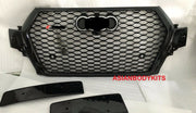 RSQ7 STYLE FRONT GRILLE BLACK HONEYCOMB MESH for AUDI Q7 4M 2015 - 2019