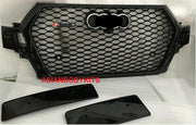RSQ7 STYLE FRONT GRILLE BLACK HONEYCOMB MESH for AUDI Q7 4M 2015 - 2019