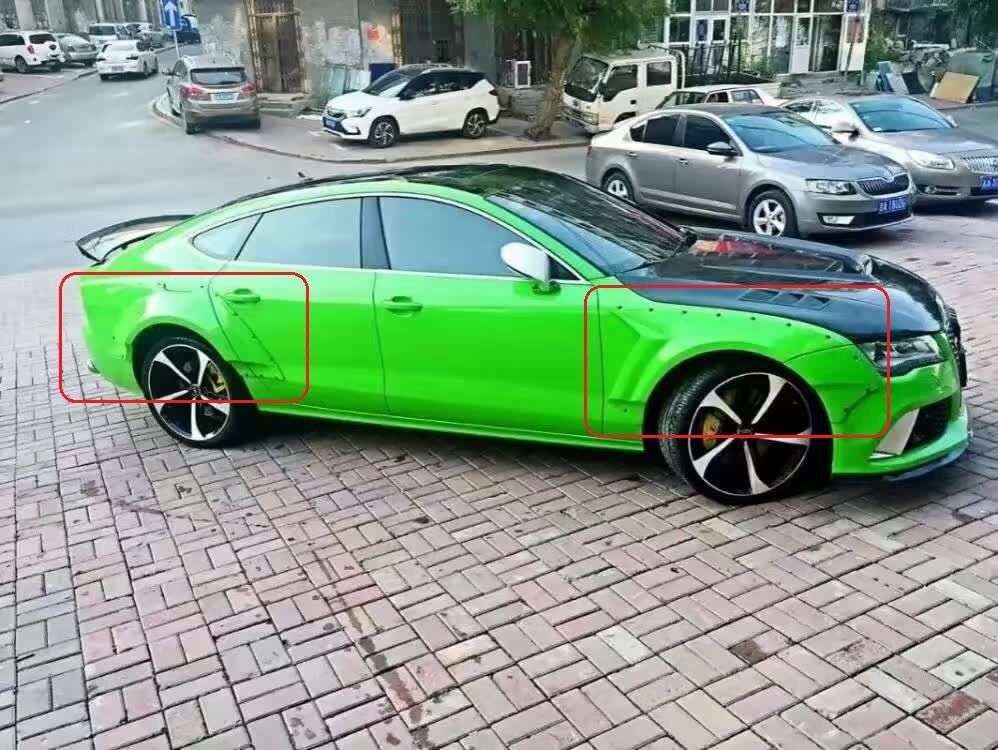 WIDE FENDER FLARES for AUDI RS7 4G 2013 - 2015