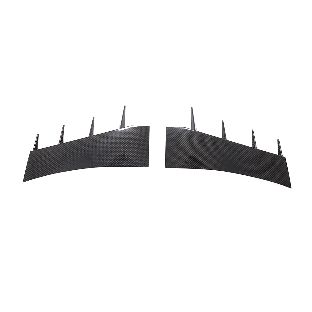 DRY CARBON FRONT BUMPER CANARDS for AUDI RS7 4K 2019+