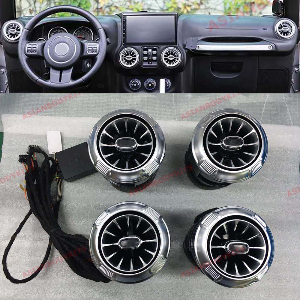 Air Vents with Ambient Light for Jeep Wrangler JK 2012 - 2017