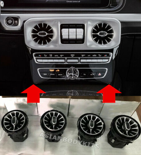 Buy Now AIR VENTS WITH AMBIENT LIGHT for MERCEDES BENZ G CLASS W463A W464 G350 G500 G550 G63 2018 - 2024 and upgrade car parts from SIR Tuning at the Best Price. Headlights, Tail lights, Bodykits, Navigations, body kit and more - Fast & Free Shipping within Europe, US & Worldwide.