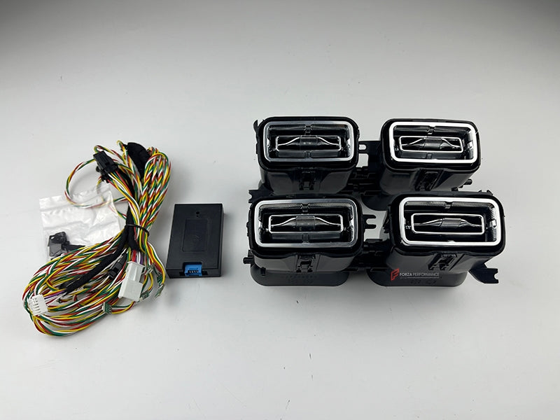 Buy Now Air vents with ambient lights for Mercedes Benz GLS X167 2019+ and upgrade car parts from SIR Tuning at the Best Price. Headlights, Tail lights, Bodykits, Navigations, body kit and more - Fast & Free Shipping within Europe, US & Worldwide.