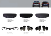 REAR ROOF SPOILER REAR DIFFUSER WITH EXHAUST TIPS for AUDI Q8 4M 2019 - 2023 | SQ8 4M 2019 - 2024 | RSQ8 SQ8 STYLE