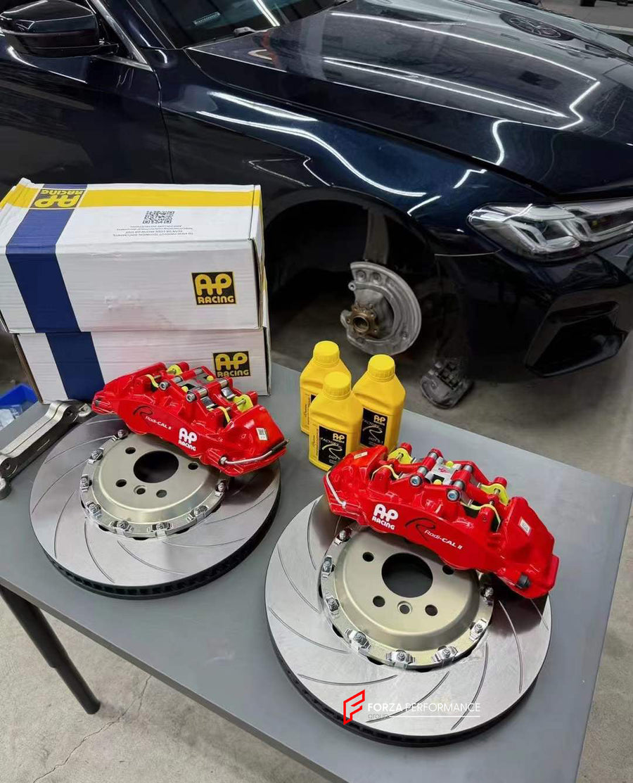 Buy Now BIG BRAKE KIT for BMW 5 SERIES G38 530LI FACELIFT 2020+ and upgrade car parts from SIR Tuning at the Best Price. Headlights, Tail lights, Bodykits, Navigations, BIG BRAKE KIT and more - Fast & Free Shipping within Europe, US & Worldwide.