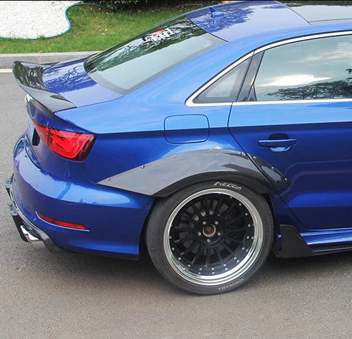 CARBON FIBER FENDER FLARES for AUDI S3 A3 2013 - 2016 | BKSS STYLE