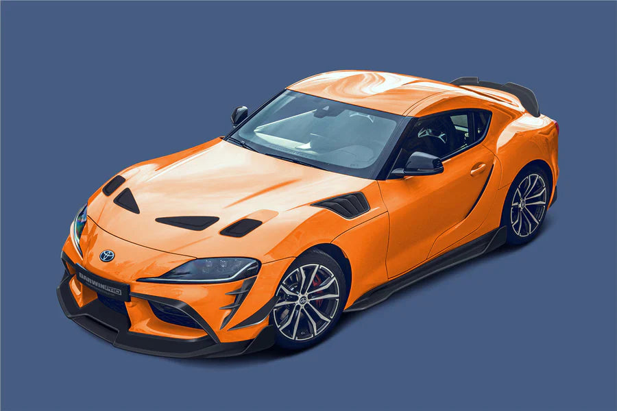 Buy Now BKSS CARBON BODY KIT FOR TOYOTA SUPRA A90 2019+ and upgrade car parts from SIR Tuning at the Best Price. Headlights, Tail lights, Bodykits, Navigations, Carbon body kit and more - Fast & Free Shipping within Europe, US & Worldwide.