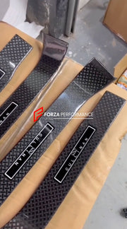 BLACK BADGE CARBON DOOR SILLS for ROLLS-ROYCE CULLINAN