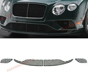 BLACK FRONT BUMPER LOWER MESH GRILLE for BENTLEY CONTINENTAL GT GTC 2016 - 2018