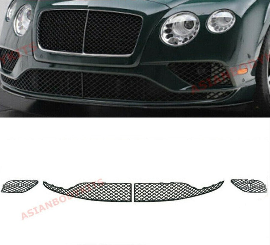 Buy Now BLACK FRONT BUMPER LOWER MESH GRILLE for BENTLEY CONTINENTAL GT GTC 2016 - 2018 and upgrade car parts from SIR Tuning at the Best Price. Headlights, Tail lights, Bodykits, Navigations, body kit and more - Fast & Free Shipping within Europe, US & Worldwide.