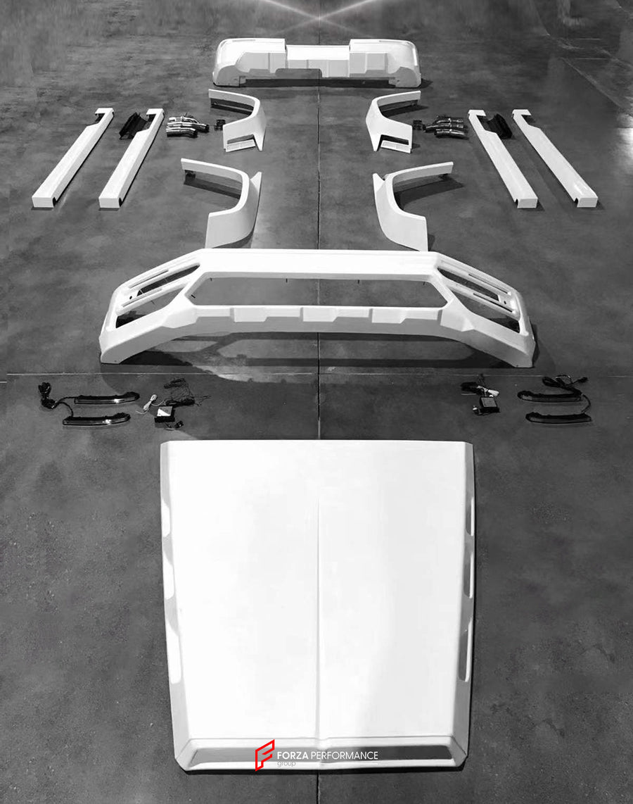 Buy Now BODY KIT for MERCEDES-BENZ G-CLASS W464 2018 - 2024 and upgrade car parts from SIR Tuning at the Best Price. Headlights, Tail lights, Bodykits, Navigations, Carbon body kit and more - Fast & Free Shipping within Europe, US & Worldwide.