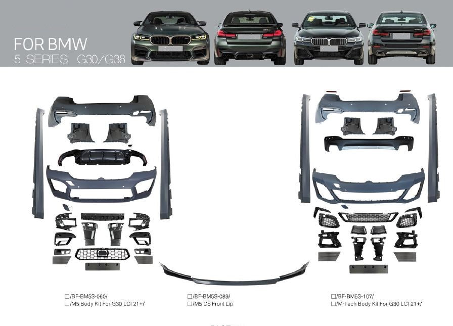 BODY KIT FOR BMW 5 SERIES G30 M5 M-TECH Performance