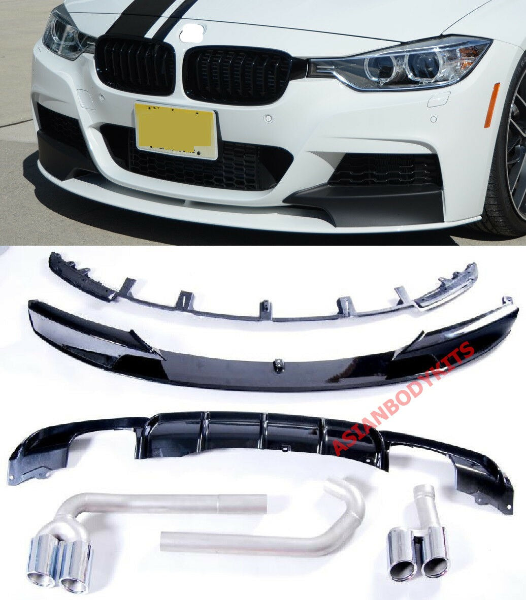 Buy Now FRONT LIP / REAR DIFFUSER / Exhaust Tips for BMW F30 (only for M-tech) and upgrade car parts from SIR Tuning at the Best Price. Headlights, Tail lights, Bodykits, Navigations, body kit and more - Fast & Free Shipping within Europe, US & Worldwide.