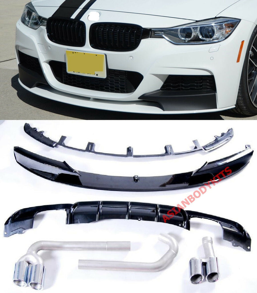 Buy Now FRONT LIP / REAR DIFFUSER / Exhaust Tips for BMW F30 (only for M-tech) and upgrade car parts from SIR Tuning at the Best Price. Headlights, Tail lights, Bodykits, Navigations, body kit and more - Fast & Free Shipping within Europe, US & Worldwide.