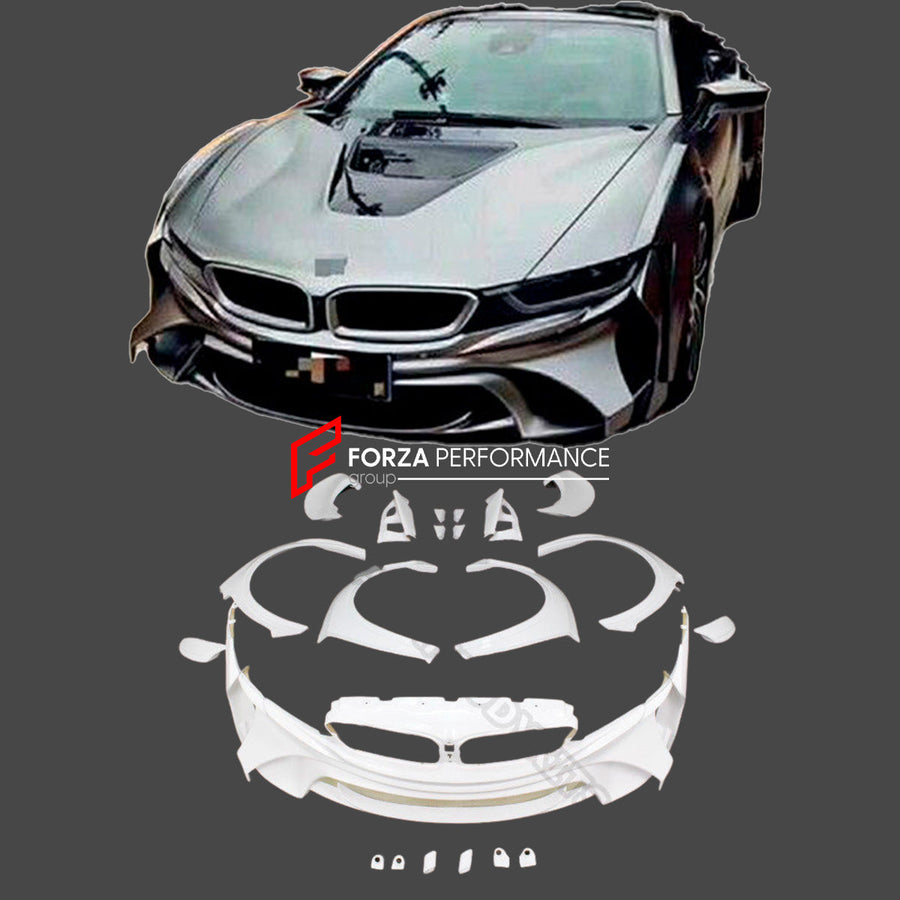 Buy Now WIDE BODYKIT for BMW i8 2014 - 2017 and upgrade car parts from SIR Tuning at the Best Price. Headlights, Tail lights, Bodykits, Navigations, body kit and more - Fast & Free Shipping within Europe, US & Worldwide.