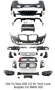 CONVERSION BODY KIT for BMW X4 G02 UPGRADE to X4 G02 LCI M-TECH FACELIFT