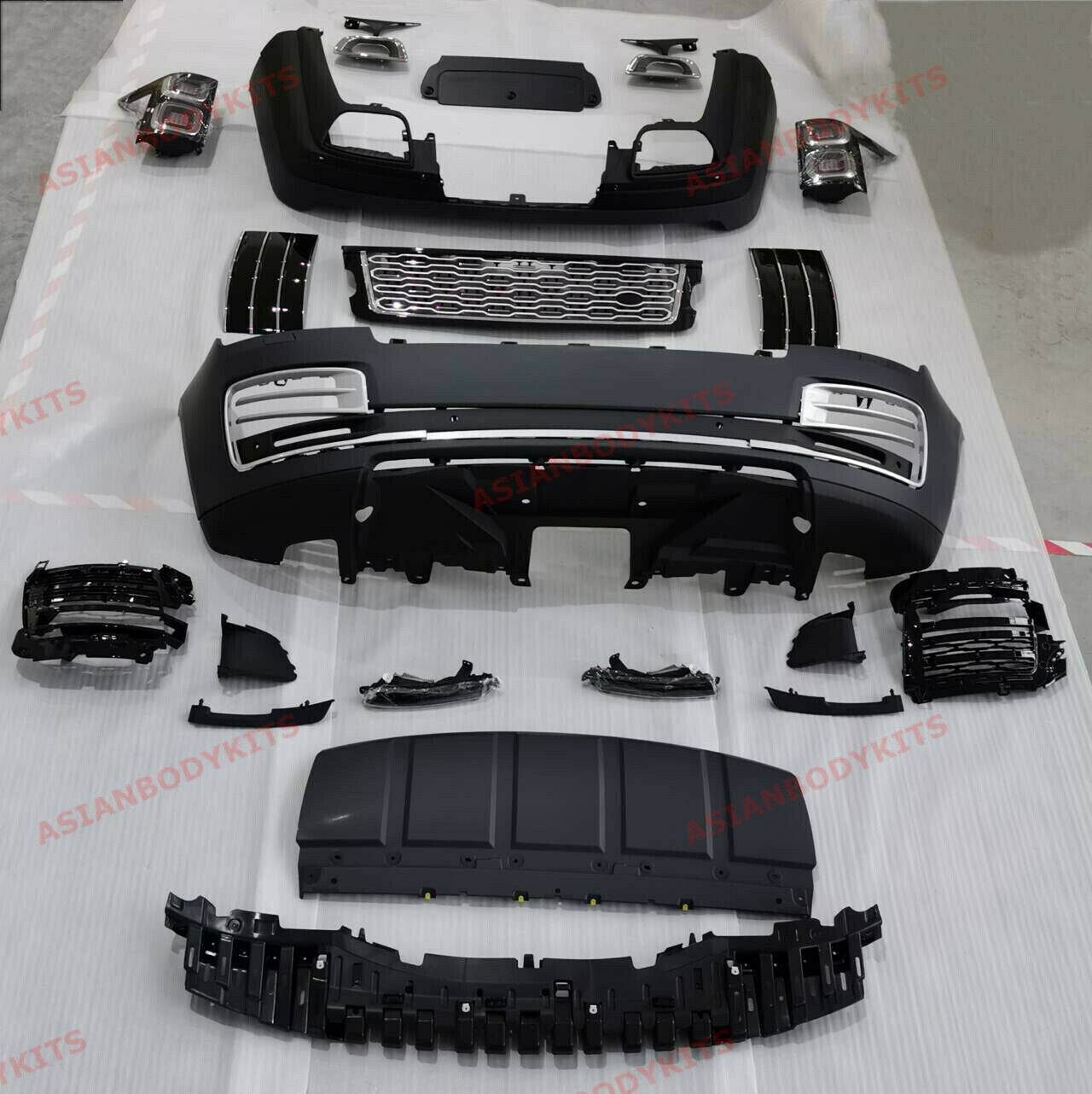 SVA STYLE BODY KIT for RANGE ROVER VOGUE L405 FACELIFT 2018 - 2021 FRONT BUMPER FRONT GRILLE TAIL LIGHTS