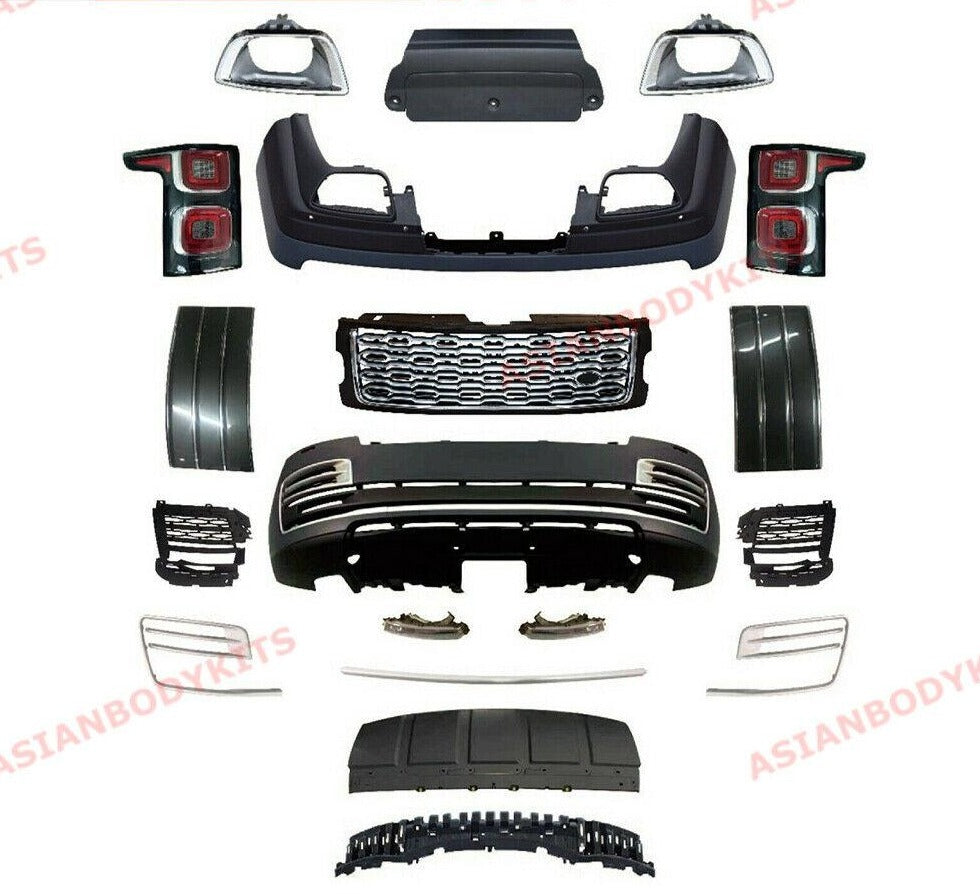 SVA STYLE BODY KIT for RANGE ROVER VOGUE L405 FACELIFT 2018 - 2021 FRONT BUMPER FRONT GRILLE TAIL LIGHTS