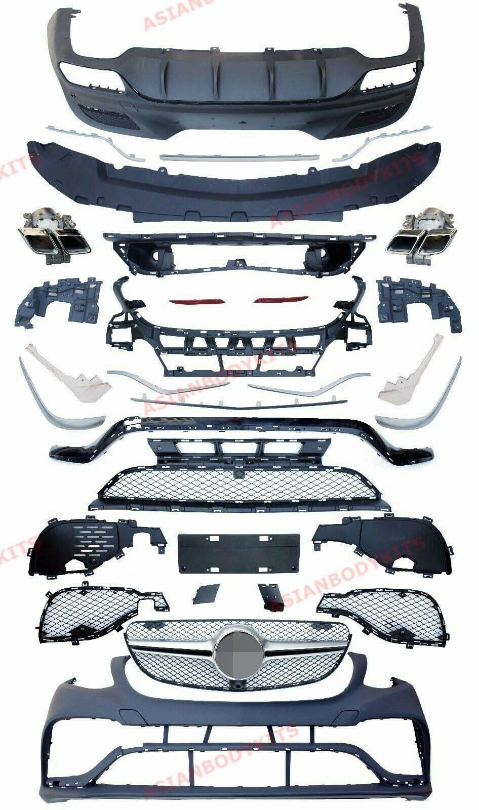 CONVERSION GLE 63 COUPE AMG C292 BODY KIT for MERCEDES BENZ GLE 400 450 500 COUPE AMG C292 2015 - 2019