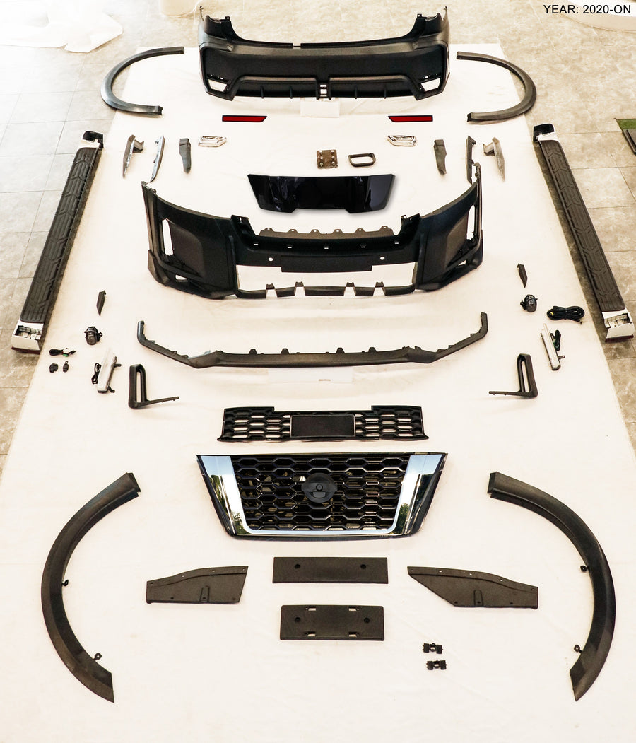 Buy Now BODY KIT for Nissan patrol Y62 2020+ and upgrade car parts from SIR Tuning at the Best Price. Headlights, Tail lights, Bodykits, Navigations, body kit and more - Fast & Free Shipping within Europe, US & Worldwide.