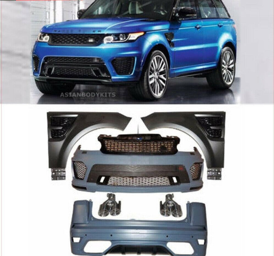 Buy Now CONVERSION L494 SVR WIDE BODY KIT for LAND ROVER RANGE ROVER SPORT L494 2013 - 2017 and upgrade car parts from SIR Tuning at the Best Price. Headlights, Tail lights, Bodykits, Navigations, body kit and more - Fast & Free Shipping within Europe, US & Worldwide.