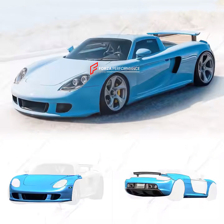 Buy Now BODY KIT for PORSCHE CARRERA GT 2004 - 2006 and upgrade car parts from SIR Tuning at the Best Price. Headlights, Tail lights, Bodykits, Navigations, Carbon body kit and more - Fast & Free Shipping within Europe, US & Worldwide.