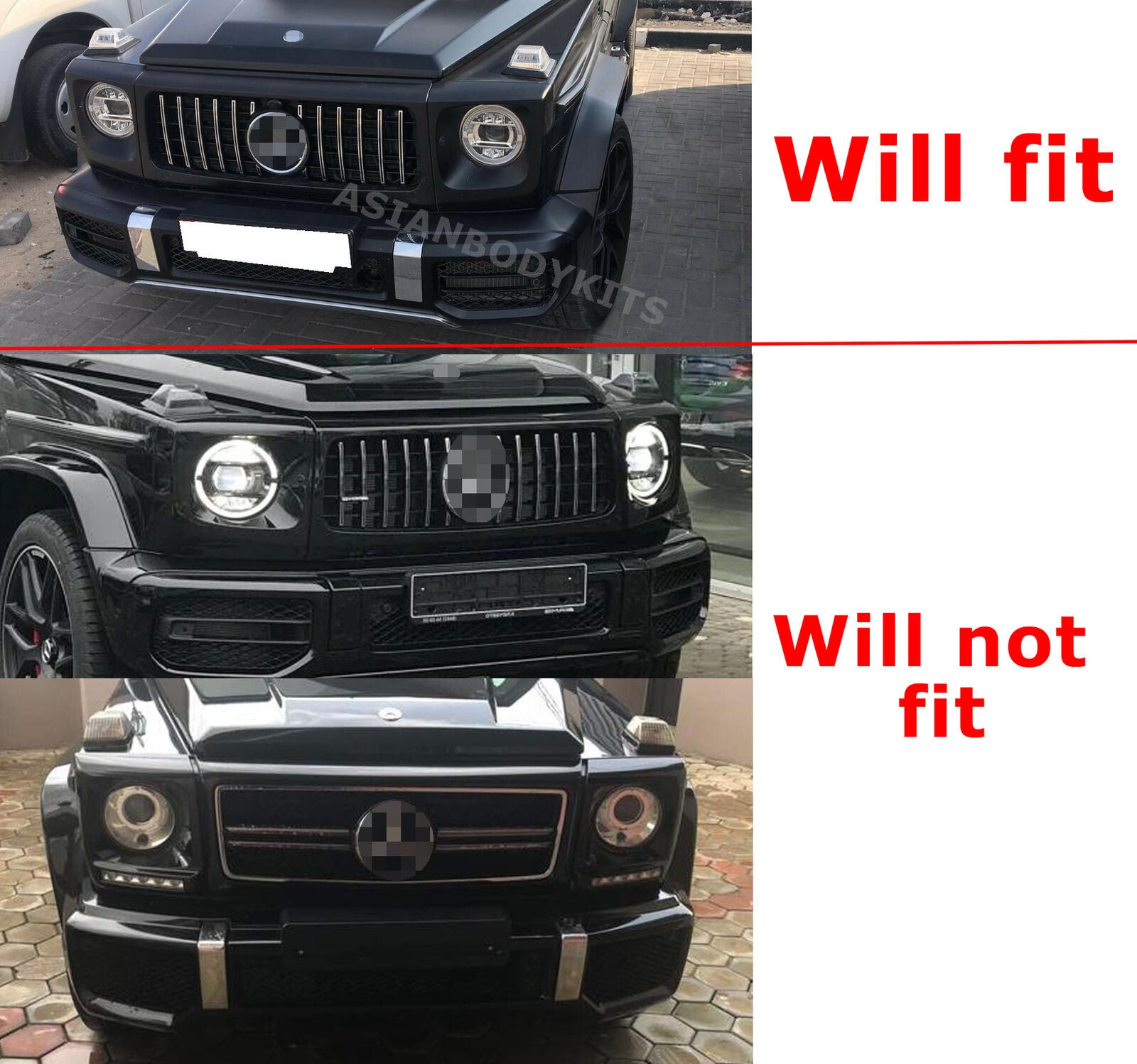 BULL BAR GUARD W464 G63 for MERCEDES BENZ G CLASS W463 G63 2012 - 2018
