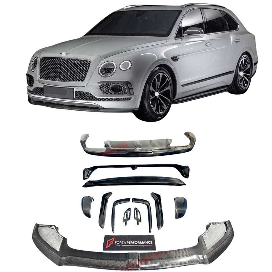Buy Now CARBON BODY KIT for BENTLEY BENTAYGA PL71 2015-2020 and upgrade car parts from SIR Tuning at the Best Price. Headlights, Tail lights, Bodykits, Navigations, Carbon body kit and more - Fast & Free Shipping within Europe, US & Worldwide.