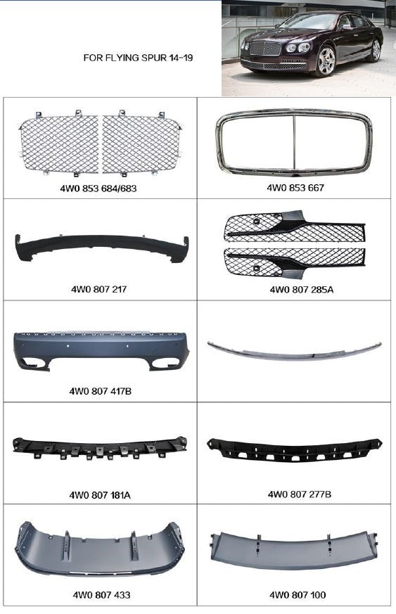 OEM REPLACEMENT PARTS for BENTLEY FLYING SPUR 2013 - 2019