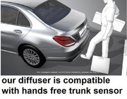 REAR DIFFUSER WITH EXHAUST TIPS for MERCEDES-BENZ E-CLASS W213 E63