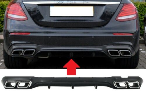 Buy Now REAR DIFFUSER WITH EXHAUST TIPS for MERCEDES-BENZ E-CLASS W213 E63 and upgrade car parts from SIR Tuning at the Best Price. Headlights, Tail lights, Bodykits, Navigations, body kit and more - Fast & Free Shipping within Europe, US & Worldwide.