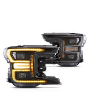 Black Led Headlights for Ford F150 2018 - 2019
