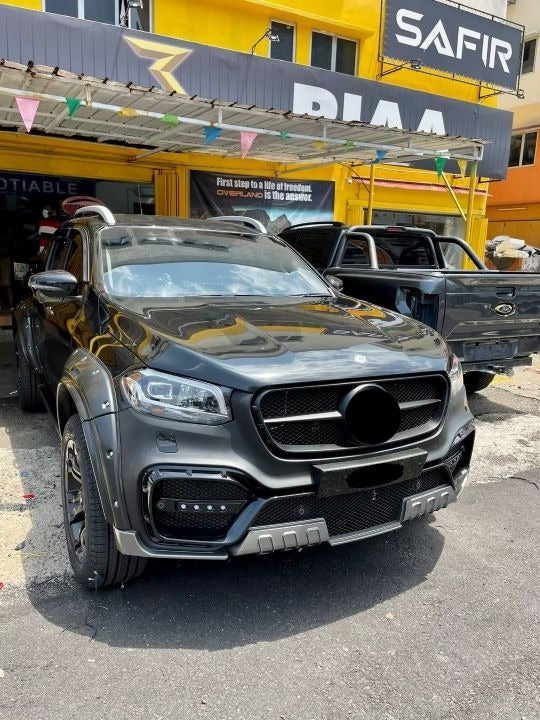 Buy Now BODY KIT for MERCEDES BENZ X CLASS D23 2018 - 2022 FRONT BUMPER FENDER FLARES and upgrade car parts from SIR Tuning at the Best Price. Headlights, Tail lights, Bodykits, Navigations, body kit and more - Fast & Free Shipping within Europe, US & Worldwide.